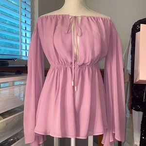 Michael Costello x Revolve Mishka Romper in Lilac